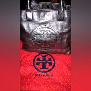 Tory Burch silver purse
